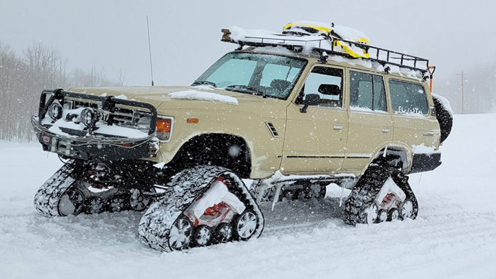 65 Series Tracks on a Toyota Land Cruiser