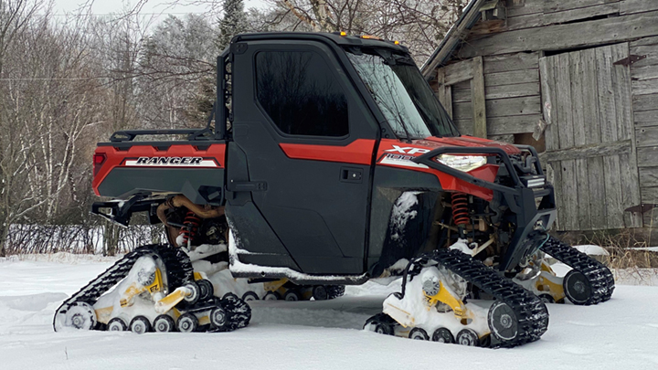 EZ UTV Series Tracks on a Polaris Ranger