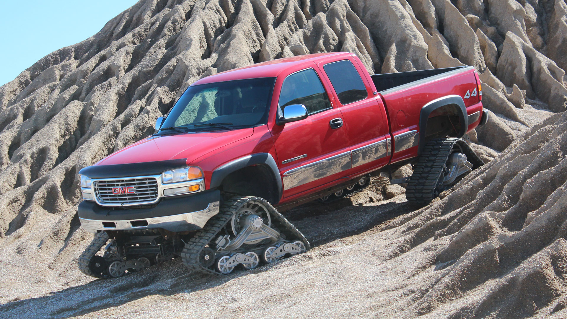 105 Tracks on a GMC Sierra 2500HD