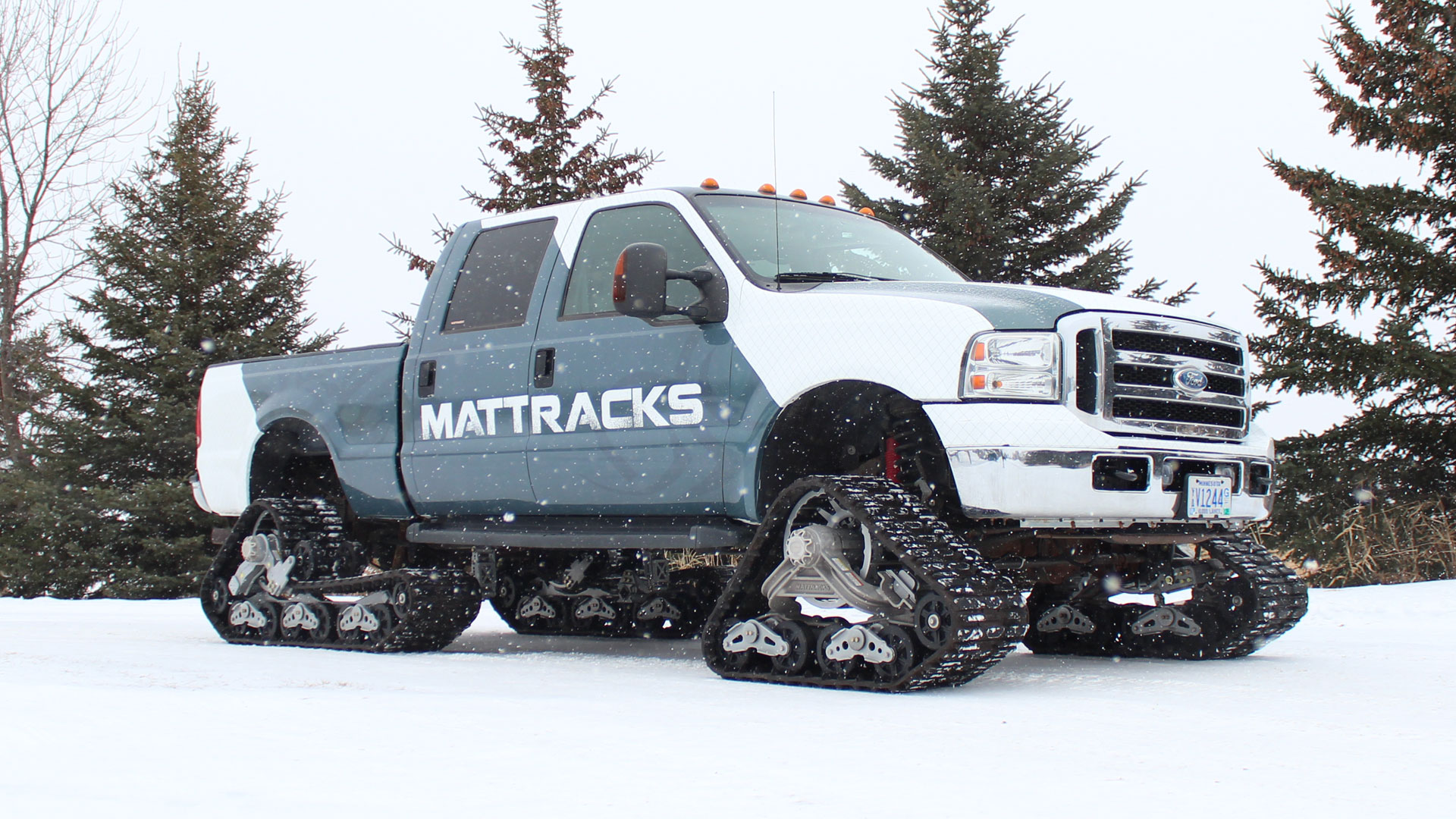 105 Tracks on a Ford Super Duty F-350