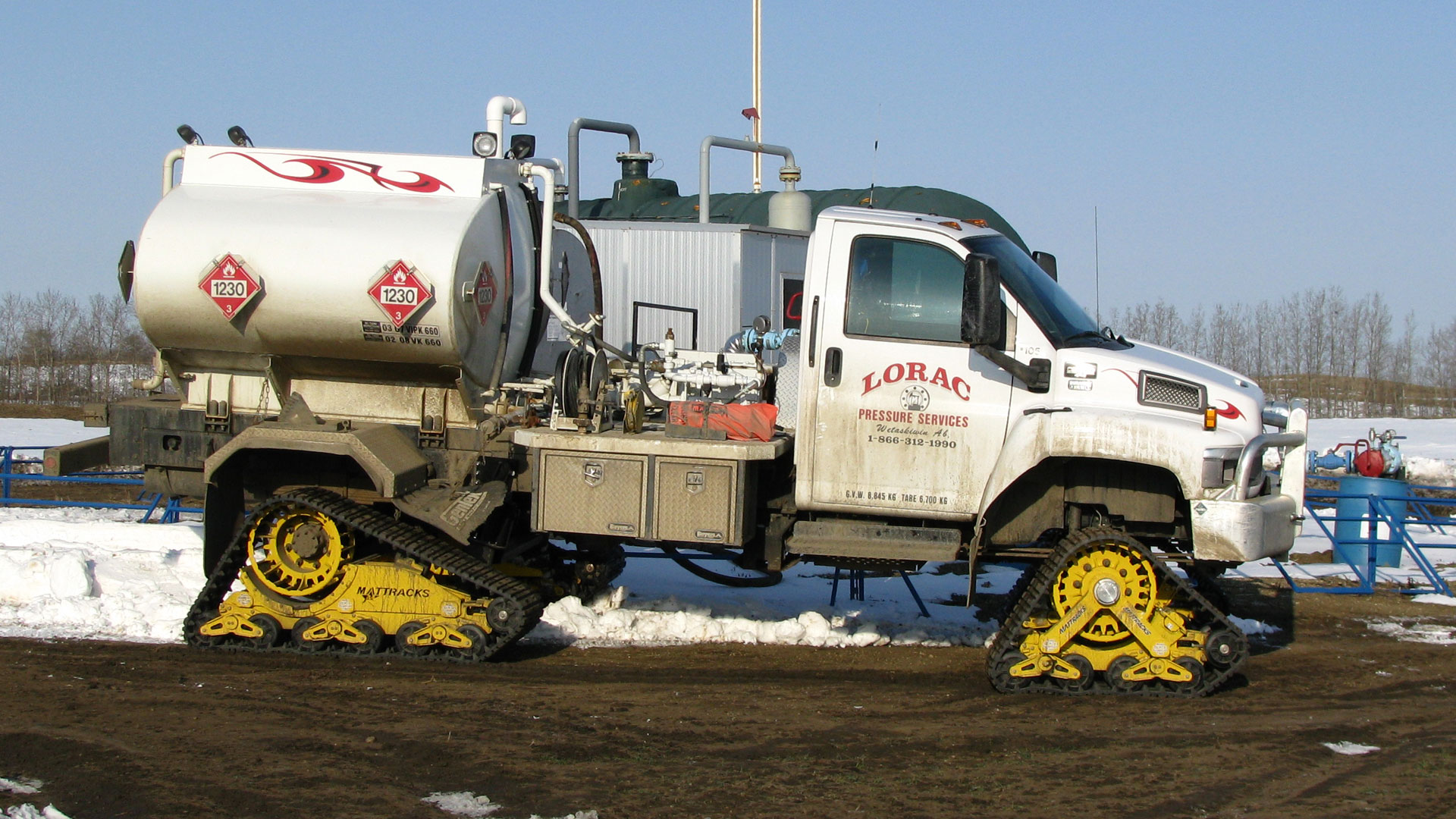 200 Tracks on a GMC C5500